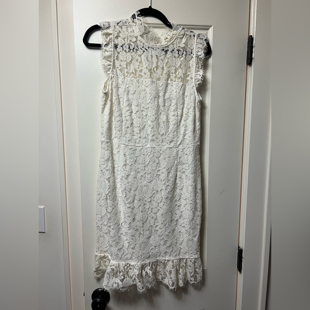 Lulus white lace dress